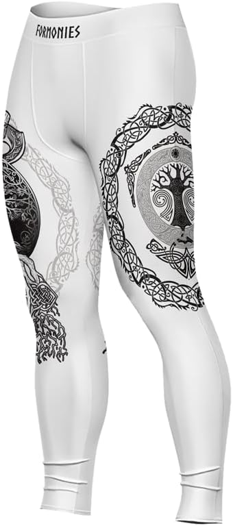 Viking Men's Compression Spats BJJ Men Tights for Working Out Training MMA Jiu Jitsu Grappling