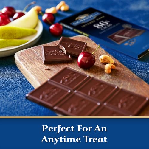 image for GHIRARDELLI Intense Dark 86% Cacao Chocolate Bar, 3.17 oz – Bold Ext