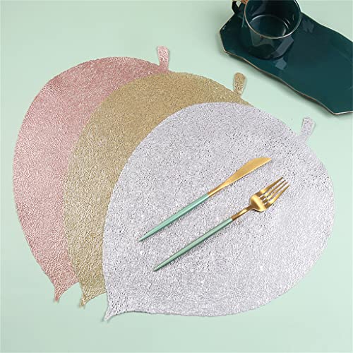 Placemat de feuilles pour table à manger lavable de 38x32 cm - 4