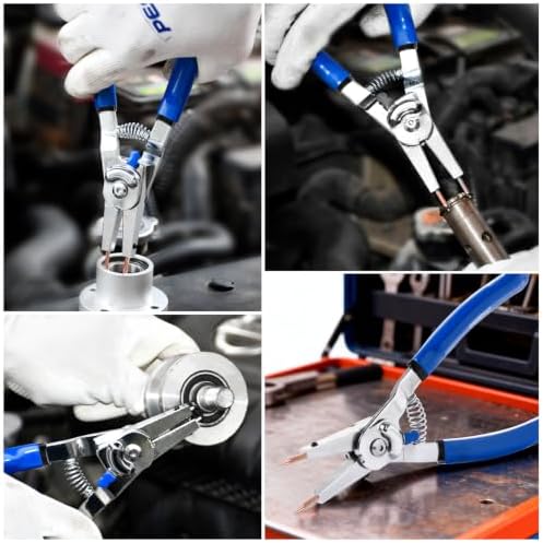 PESIKO 6-Inch Snap Ring Plier Internal/External with Interchangeable Tips - 5