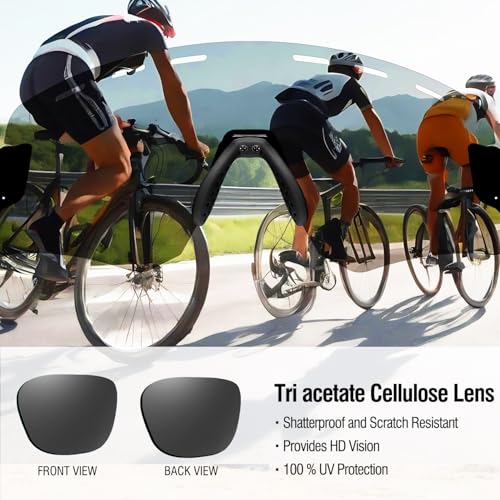 Image of DUCO Polarized Sports Sunglasses for Men Women Driving Cycling Mountain Bike Fishing Running Golf Sun Glasses DC0049