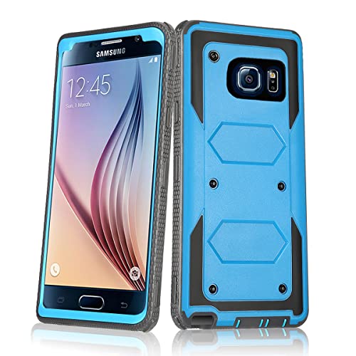 Asuwish Phone Case for Samsung Galaxy S6 Cover Hybrid Rugged Shockproof Drop Proof Full Body Protective Heavy Duty Cell Accessories Glaxay S 6 Gaxaly 6s Galaxies GS6 SM-G920V G920A Women Men Blue