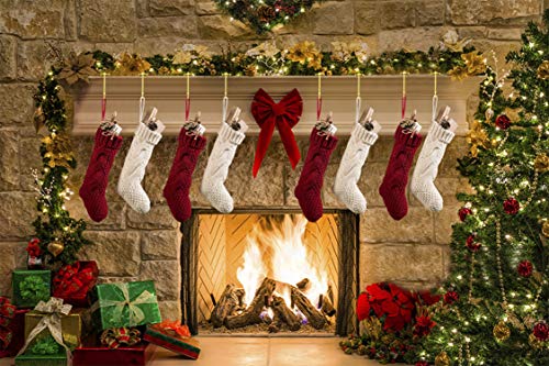 image for Komotu Christmas Stocking Holder for Mantle - 8 Pack Non-Slip Stocking