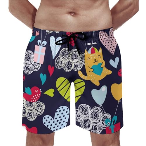 Swim trunk Nuages d'amour : le short de bain homme pour vos vacances d'été