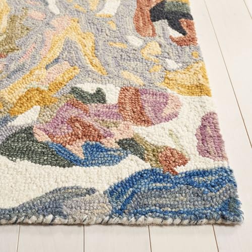 Image of Hand Tufted Premium Rug Premium Wool Carpet for Living Room Bedroom and Hall Size 8x10 Feet Color Multi