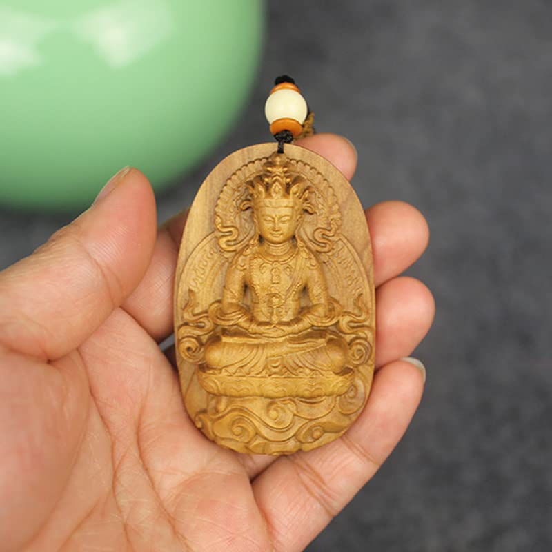 高級香木白檀聖観音菩薩御守