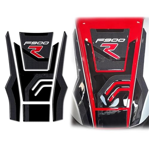 GQUIKGW Autocollant Moto pour BMW F900R F 900R Autocollants De Protection De Réservoir Autocollants Protecteur Anti-Rayures Accessoires Moto Autocollant De Protection en Résine 3D