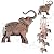 JOBOSI Elephant Copper Wind Chimes for Outdoor Elephant Gift wind chimes Garden decorations outdoor Christmas Wind Chime Birthday Gifts for mom Gift for Grandma