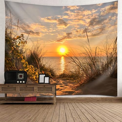 Tenture Murale Paysage 260x240 Coucher de Soleil pour Rénover un Mur Abîmé