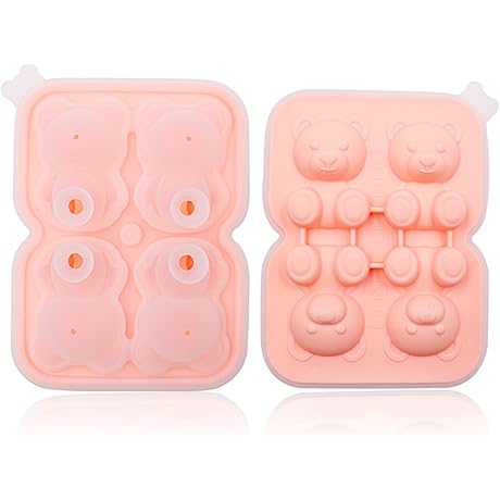 Adorable Teddy Bear Ice Cube Mold: Enchant Your Drinks with Playful Charm