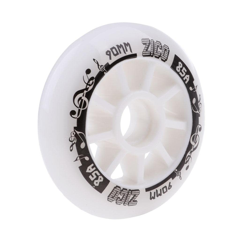 Outdoor PU Roller Inline Skates Wheel Replacement Racing Wheels 90mm White | Outdoor Sports | Inline & Roller Skating | Wheels-image-42