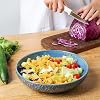 Sureasy 30oz Ceramic Pasta Bowls Set Of 4 - Embossed Serving Bowls For Kitchen, Microwave & Dishwasher Safe