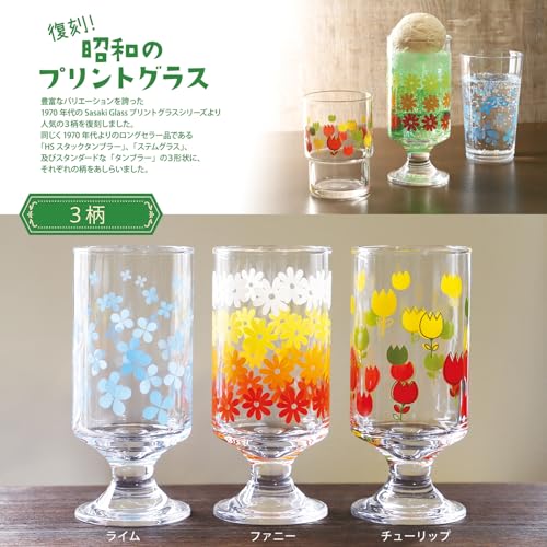 Set de 48 vasos tulip 285 ml vidrio Japón miniatura 4
