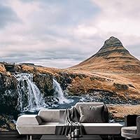 Wall Mural Sunset Sunrise Background Nature Scenery Removable Self-Adhesive Wallpaper Wall Decoration for Bedroom Living Room - 66x96 inches