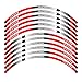 Jantes Moto Autocollants Autocollant Réfléchissant De Décalcomanie De Moto pour AP-rilia Tuono HH 1100 R Tuono HH 1100 FACTEURS Tuono HH R APRC Tuono HH R ABS (Couleur : Rouge)