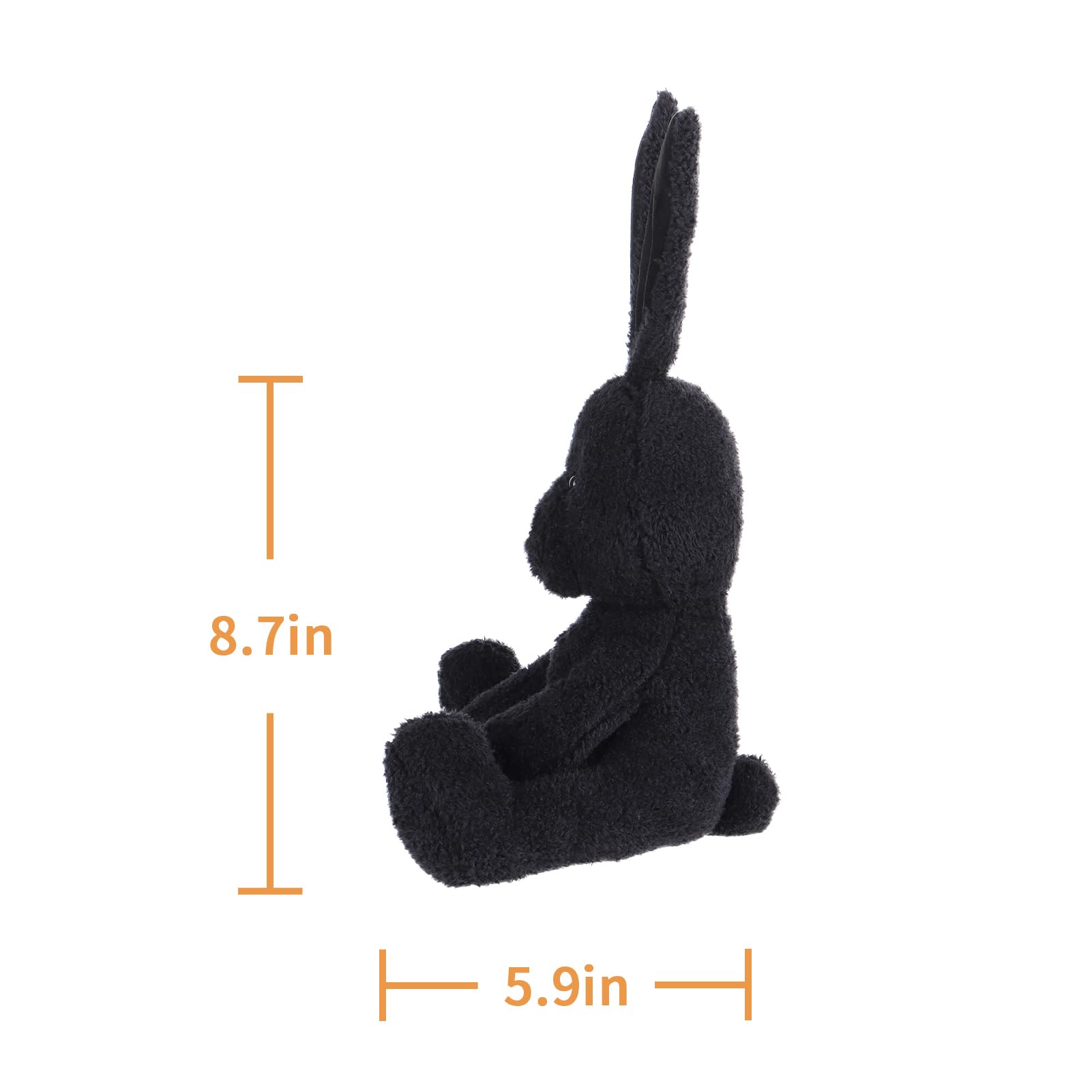 Amazon.com: Apricot Lamb Toys Plush Black Velvet Bunny Rabbit