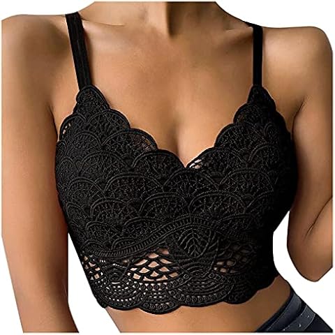 Sexy Bra for Women Lingerie with Garter Belts Tops Wirefree Comfort Yoga Cami Bra Slim Cover