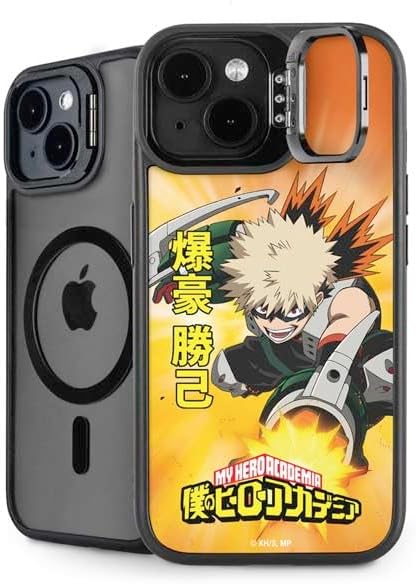 Skinit Kickstand Phone Case Compatible with iPhone 13 - Officially Licensed My Hero Academia Katsuki Bakugo Season 4 Design