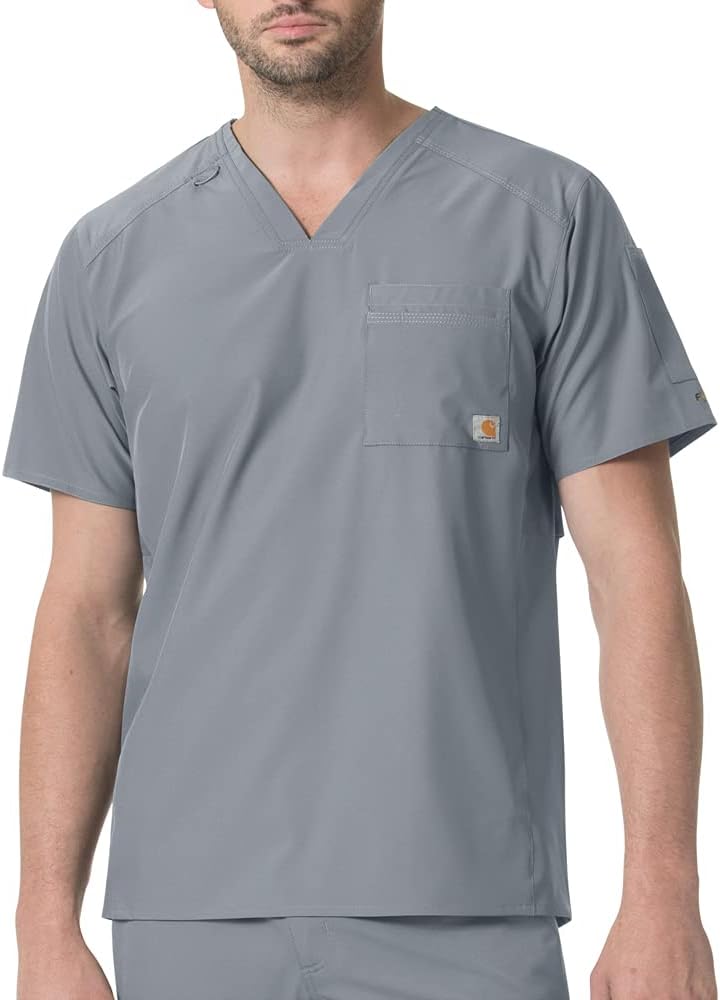 Carhartt Scrubs C16113 Force® Modern Fit V-Neck Top - Image 2