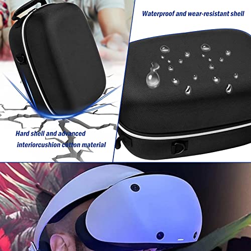 Carkio Hard Carrying Case Compatible With Psvr2 Gaming Headset And Touch Controllers Accessories,Waterproof Portable Protection Case With Shoulder Strap Suitable For Travel And Home Storage #TOP5
