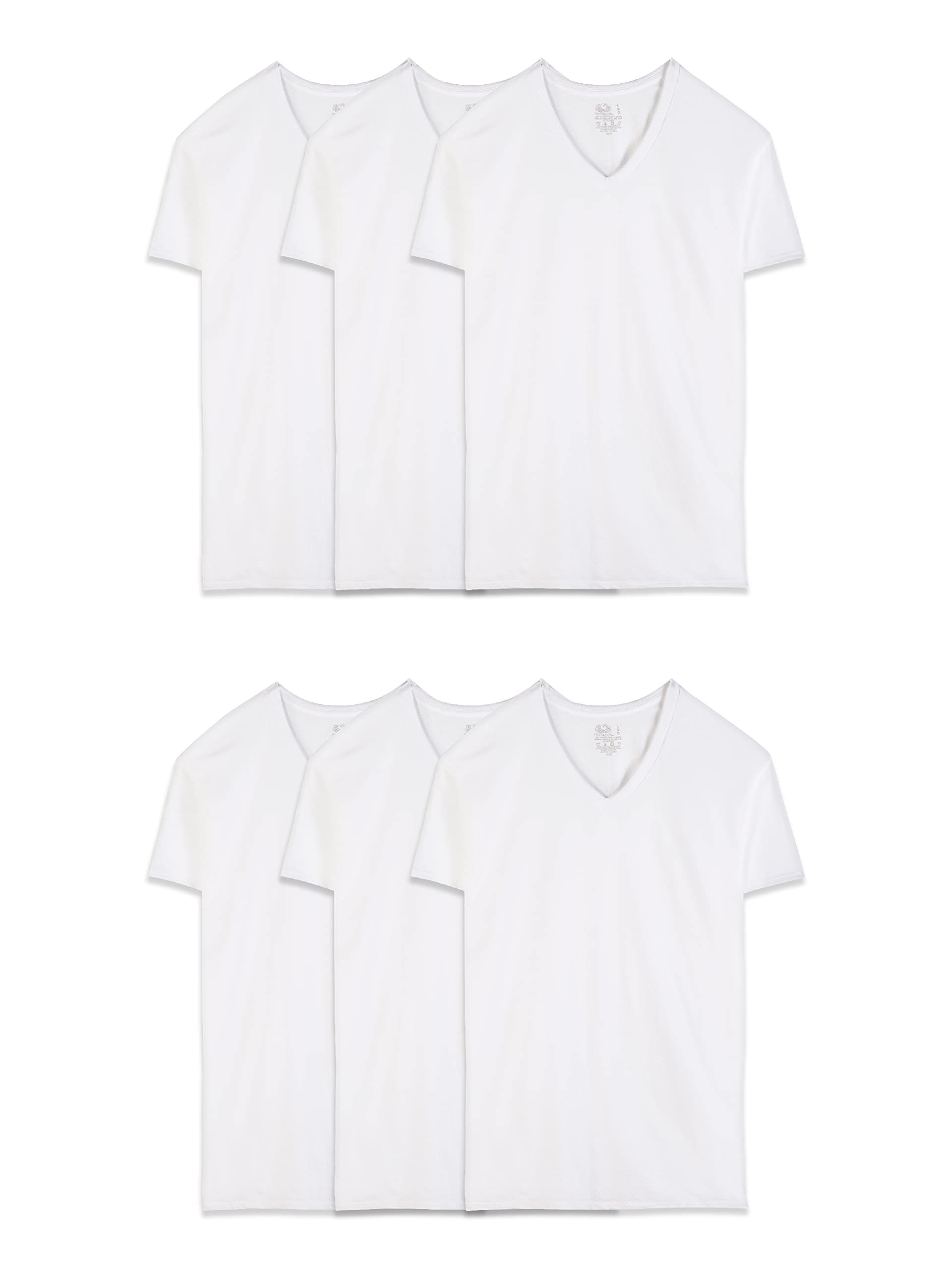 fruit of the loom men39s v-neck undershirts moisture wicking amp tag free also available in tall sizes