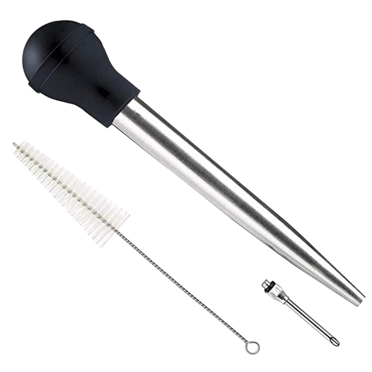 PHENOFICE 1set Meat Injection Tool Professional Turkey Injector for Seasoning Marinade Ergonomic Design Easy to Clean for Bbq Grilling and Cooking Meat