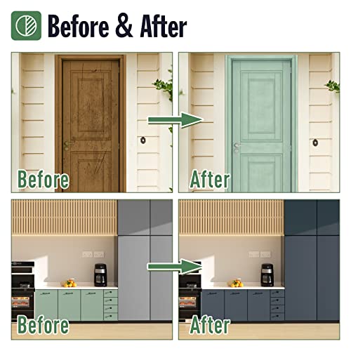 Dwil Matte Finish Furniture Paint - 32 Oz All-In-One Kit For Cabinets, Doors, Tables, And Dressers Refinishing - Water-Based, Non-Toxic & Odorless, Easy To Apply(Ivory White) #TOP4