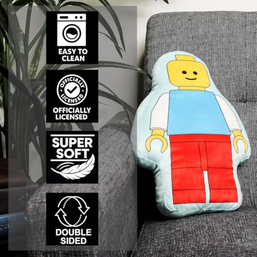 Almohada de figura Lego 38 cm x 26 cm reversible miniatura 3
