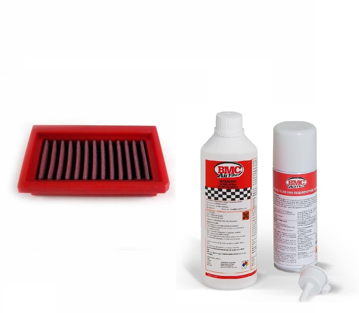 BMC Sportluftfilter Luftfilter+Reiniger kompatibel mit Aprilia RS4 125 TW Bj. 2011-2016