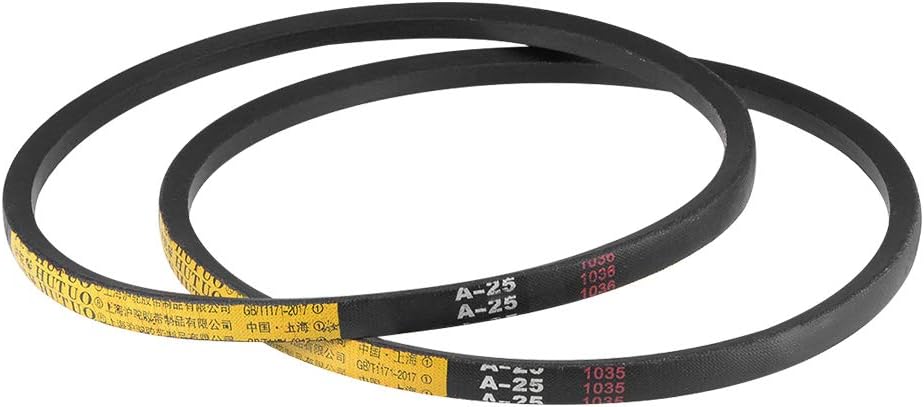 - uxcell A25 Drive V-Belts 25" Pitch Length 13mm Width 8mm Thick JIS Standard A-Section Rubber Drive Transmission Belt 2pcs