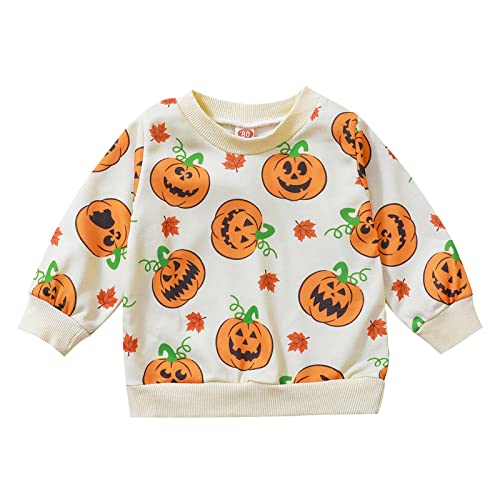 Halloween Kinder Pullover Langarm - Gemütliches Sweatshirt Mit Grusel-Print