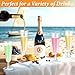 Plastic Champagne Flutes 40 Pack, 5.5 Oz Clear Disposable Plastic Champagne Glasses, Wine Glasses Cups for Wedding Celebration Birthday Party Wine Tasting New Years Eve Party Supplies
