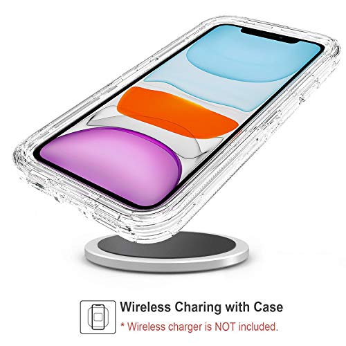 Anloes Case For Iphone 11 6.1 Inch, Defender Phone Case Heavy Duty Shockproof Rugged Protective, 3 In 1 Bumper Cover For Iphone 11 Clear (Iphone 11-Clear) #TOP4