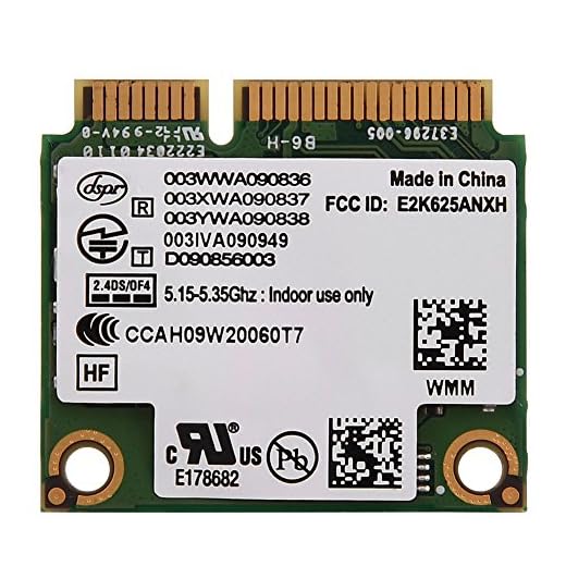 Richer-R Tarjeta de Red Adaptador Inalámbrica para PC/Laptop Portátiles,WiFi Tarjeta Wireless Universal para Chipset HM5/GM45/PM45/HM57,para Mini Ranura PCI-E DELL/ASUS/Toshiba/Acer(2.4GHz + 5GHz)