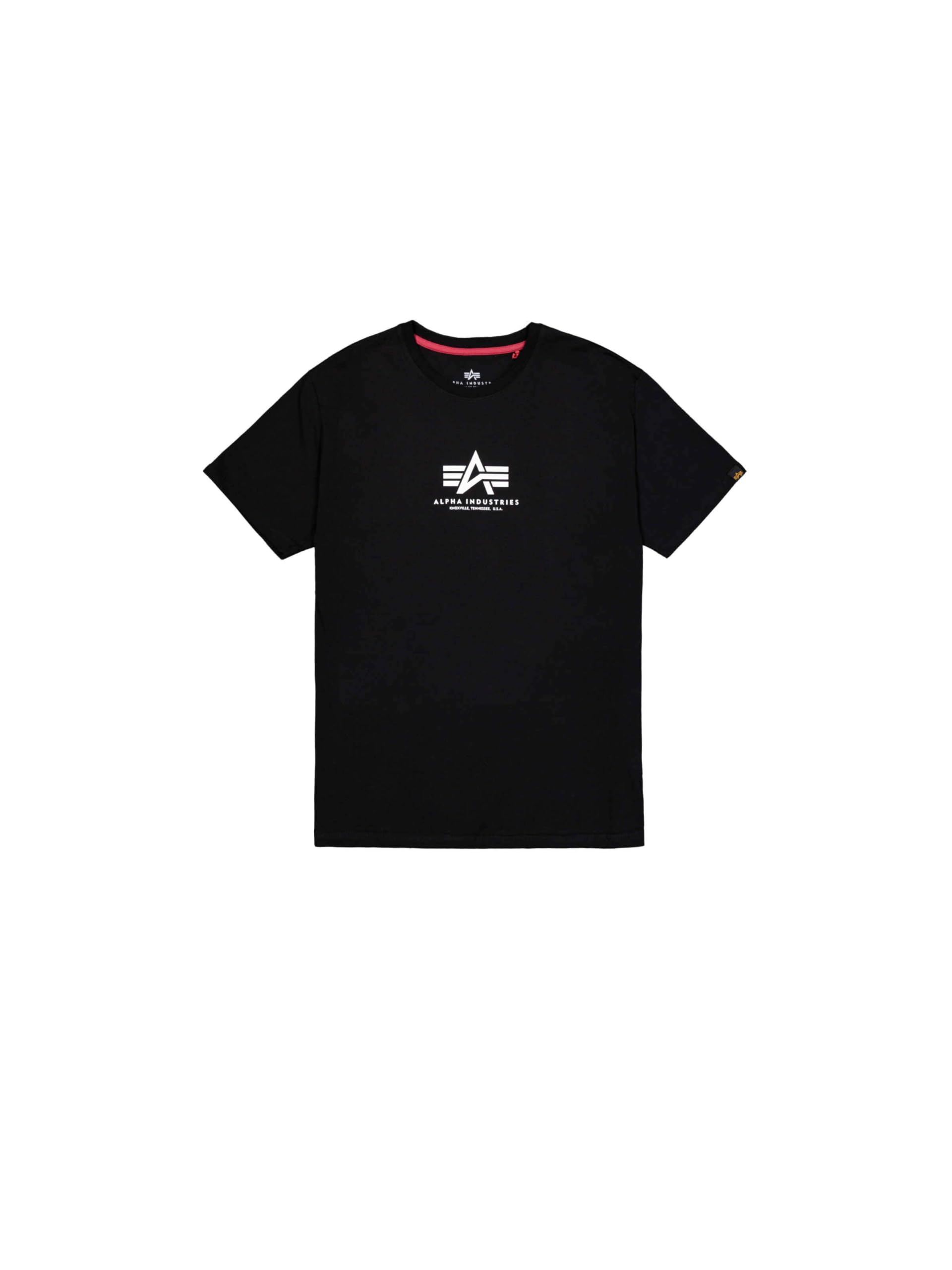Alpha Industries Men's Basic T-Shirt BL, Black, L
