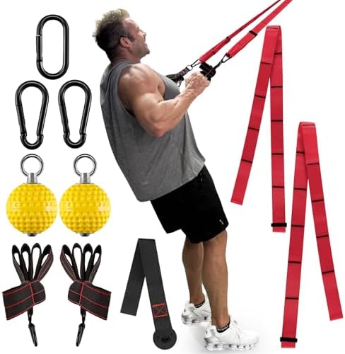 FitBeast Pull Up Ball Grips & Finger Straps Set – Grip Balls for ...
