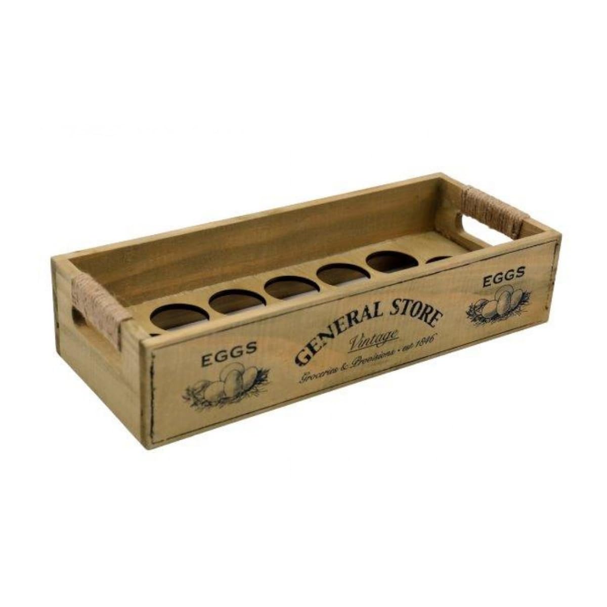 Sifcon International Rustic Wooden Egg Holder
