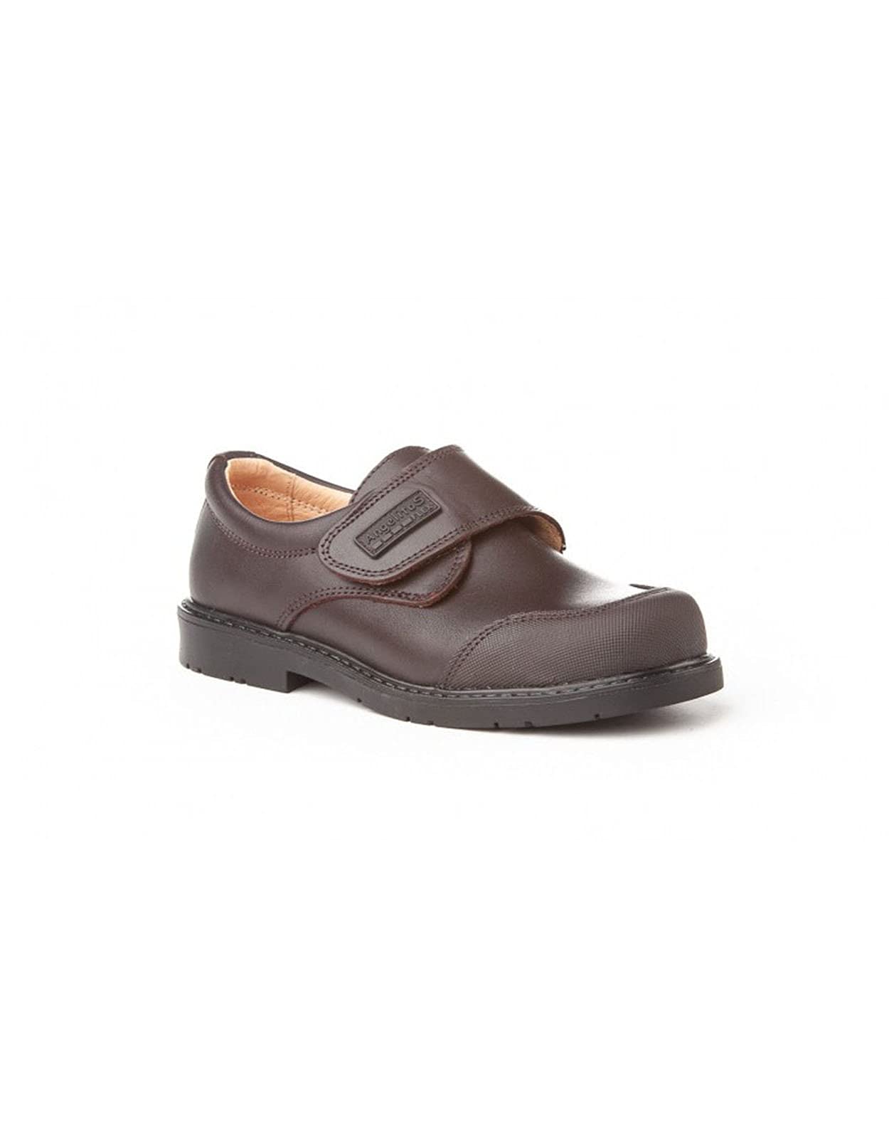 Mi Pequeña Zapatos Colegiales de Piel para Niño Color Chocolate Talla 39