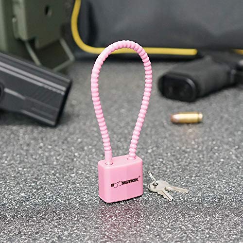 8.5" Pink Cable Lock (5.2Mm) 3, Pack Boom-10110-3 #TOP6