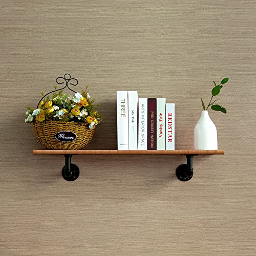 Icool 10 Pack 3/4" Pipe Shelf Bracket, Industrial Wall Floating Shelf Brackets For 8 10 12 14 Inches Board, Heavy Duty Rustic Iron L Shelf Supports For Home #TOP5