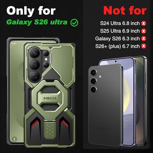 Image of TONGATE for Samsung Galaxy S26 Ultra Case with Magnetic Stand, Green