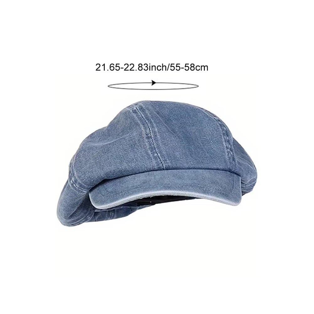 帽子 CPH BERET / 8 PANEL Denim Amazon.com: Denim Painters Hat Retro Octagonal Hat Trendy