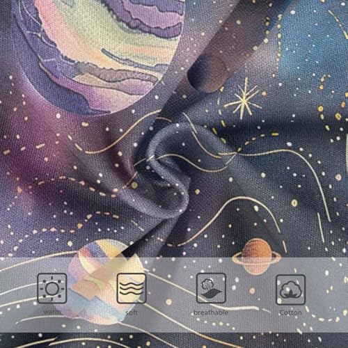 Underwear for Girls, Galaxy Planet Purple Toddler Girl Briefs, Girls' Cotton Brief Underwear, 2T–8 Years3