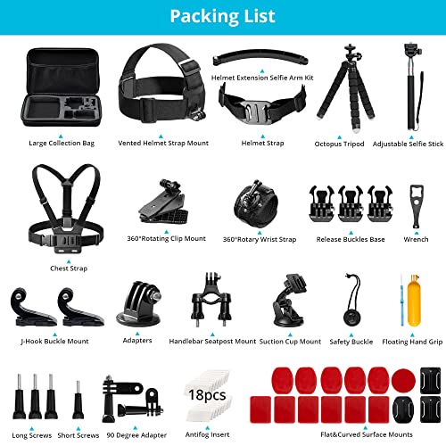 Image of AKASO Brave 4 Action Camera with 64GB Card and 60 in 1 Action Camera Accessories Bundle Kit
