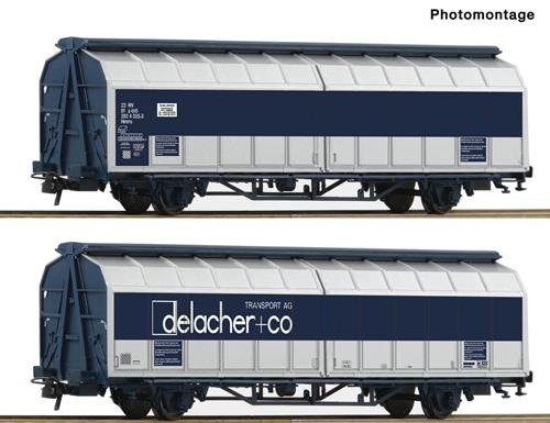 Preisvergleich Produktbild Roco 76877 Schiebewandwagen-Doppeleinheit, ÖBB