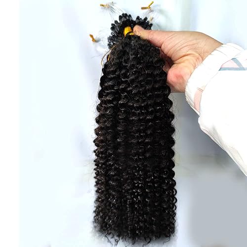 Miniatura 9 de Hesperis Extensiones de cabello brasileño Remy virgen con micro bucle 353oz por paquete extensiones de cabello humano lacio grueso de 004ozhebra 16