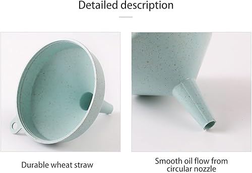 Miniatura 6 de Embudo de plástico de polipropileno de grado alimenticio, embudo de color plegable, ideal para botellas de llenado de cocina, embudo líquido de