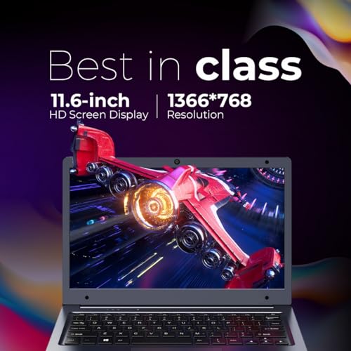 Image of Chuwi HeroBook Air Laptop 11 inch - Intel Celeron N4020, 4GB RAM, 128GB SSD, Up to 2.8 GHz, WiFi, 34.2Wh Battery, Webcam, Micro-Edge Display, Windows 11 - Black