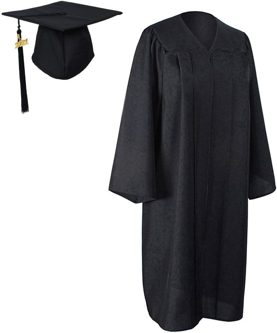 GraduationForYou Matte Graduation Gown Cap Tassel 2017