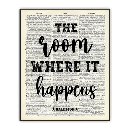 Buffay Hamilton Quote - The Room Where It Happens - Broadway Musical Christmas Gift - Inspirational...